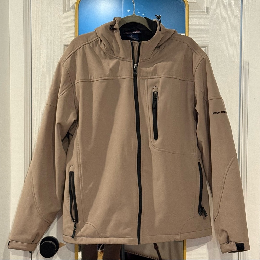 Free Country Men's Beige Softshell Jacket